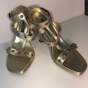 Via Spiga Gladiator Gold High Heels